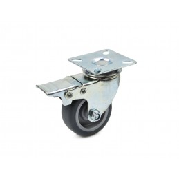 RODA GIRATÓRIA 75mm COM TRAVÃO